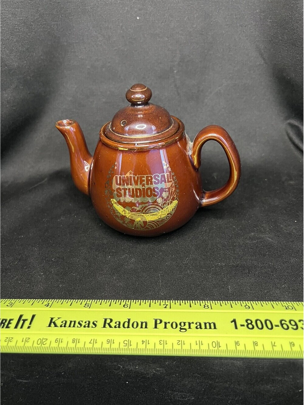 Small “Universal Studios” Teapot Brown kitchen art